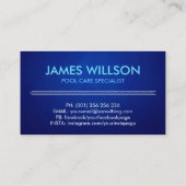 プロフェッショナルプールクリーニングサービス 名刺 (裏面)