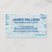 プロフェッショナルプールクリーニングサービス 名刺 (裏面)