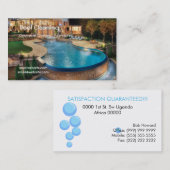 プロフェッショナルプールクリーニング名刺 名刺 (正面/裏面)