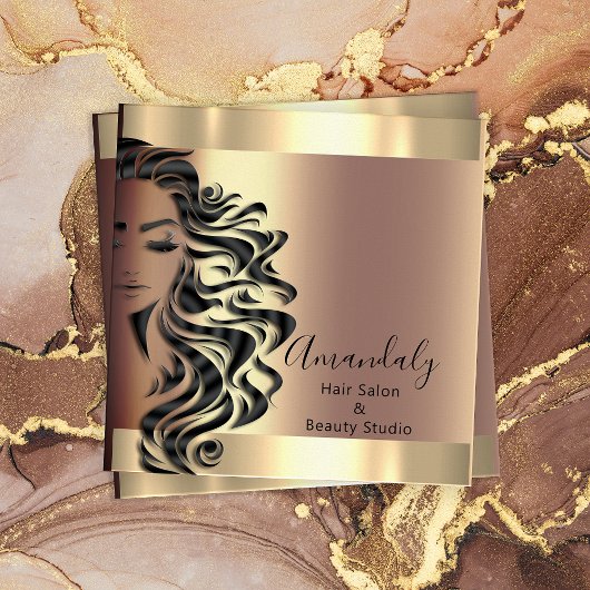 プロフェッショナルヘアサロンメイクアップラッシュバラスクエア スクエア名刺