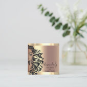 プロフェッショナルヘアサロンメイクアップラッシュバラスクエア スクエア名刺 (スタンド正面)