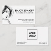 プロフェッショナルヘアサロン – サンキューディスカウントカード 割引カード (正面/裏面)