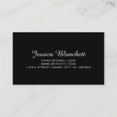 プロフェッショナルヘアサロン、スタイリスト 名刺 (裏面)