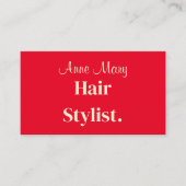 プロフェッショナルヘアスタイリストサロンオレンジアイボリートレンディー 名刺 (正面)