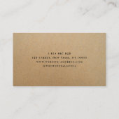 プロフェッショナルヘアスタイリストモノグラムクラフト 名刺 (裏面)