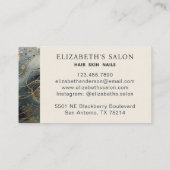 プロフェッショナルヘアスタイリスト美しいサロン 名刺 (裏面)