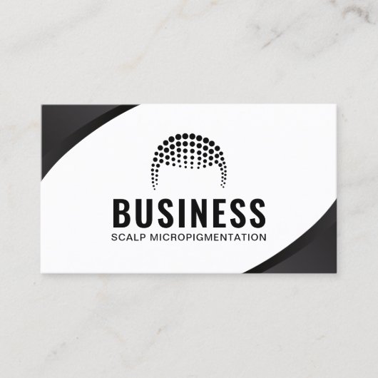 プロフェッショナルヘアタトゥー頭皮マイクロ色素沈着 名刺 (正面)
