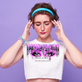 プロフェッショナルヘアメイク美しいサロンホットピンク 名刺