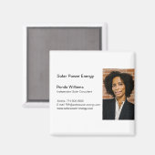 プロフェッショナルヘッドショット名刺 マグネット (正面/裏面)