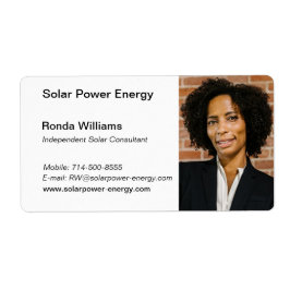 プロフェッショナルヘッドショット名刺 ラベル