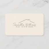 プロフェッショナルヘッドショット実在エステート名刺 名刺 (裏面)