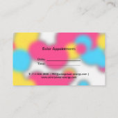 プロフェッショナルヘッドショット – グラフティスプラッシュ背景 名刺 (裏面)