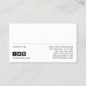 プロフェッショナルヘッドショット 名刺 (裏面)