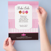 プロフェッショナルベイクセールフライヤーパーソナライズされた チラシ (手)