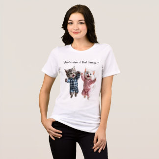 プロフェッショナルベッドジャンパー - かわいい猫のTシャツ トライブレンドTシャツ