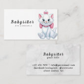 プロフェッショナルベビーシッターのサービス：信頼気に可能 名刺 (正面/裏面)
