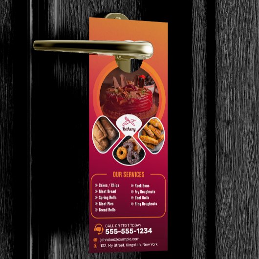 プロフェッショナルベーカリーショップスウィートトリートパティシシェフ ドアノブサイン