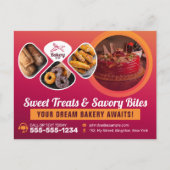 プロフェッショナルベーカリーショップスウィートトリートパティシシェフ ポストカード (正面)