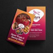 プロフェッショナルベーカリーショップスウィートトリートパティシシェフ 名刺