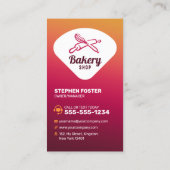 プロフェッショナルベーカリーショップスウィートトリートパティシシェフ 名刺 (裏面)