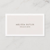 プロフェッショナルベージュラモダングリー 名刺 (正面)