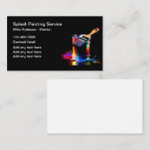 プロフェッショナルペイカラフルン絵を描缶 名刺 (正面/裏面)