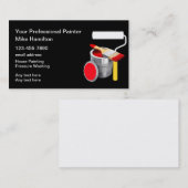 プロフェッショナルペインタのビジネスプロファイルカード 名刺 (正面/裏面)