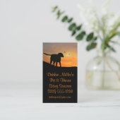 プロフェッショナルペットとハウスシッティングサービス 名刺 (スタンド正面)