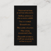 プロフェッショナルペットとハウスシッティングサービス 名刺 (裏面)