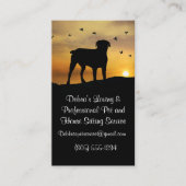 プロフェッショナルペットアンドハウスシッター 名刺 (正面)