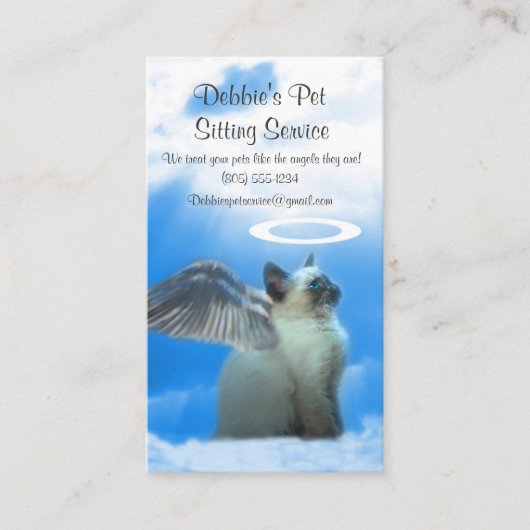 プロフェッショナルペットシッター毛皮ベビー名刺 名刺 (正面)