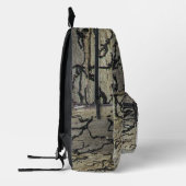 プロフェッショナルペットシッター素朴動物介護者 プリントバックパック (左)