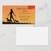 プロフェッショナルペットドッグウォーカーサービス名刺 名刺 (正面/裏面)