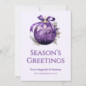 プロフェッショナルホリデーカード | ロゴとWebサイト シーズンカード (正面)