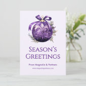 プロフェッショナルホリデーカード | ロゴとWebサイト シーズンカード (スタンド正面)