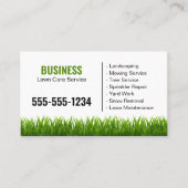 プロフェッショナルホワイトグリーングラスローンサービス 名刺 (正面)
