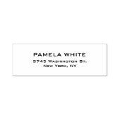 プロフェッショナルホワイトバックグラウンシンプルドのプレーンエレガント セルフインキングスタンプ (デザイン)