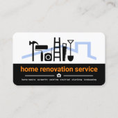 プロフェッショナルホワイトブラックレイヤー建築 名刺 (正面)