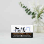 プロフェッショナルホワイトブラックレイヤー建築 名刺 (スタンド正面)