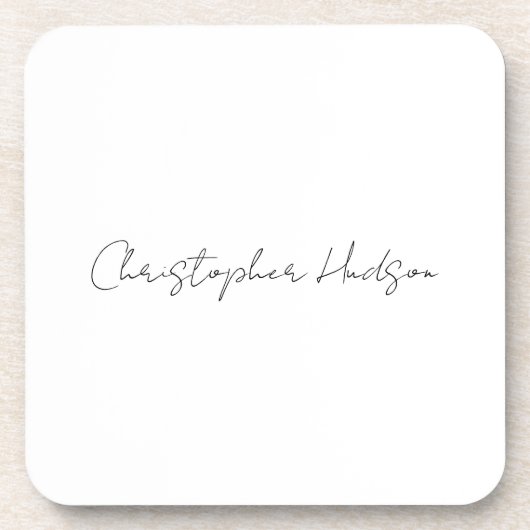 プロフェッショナルホワイトプレーンクリエイティブシック書道 コースター (正面)