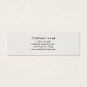 プロフェッショナルホワイトモダンシルバーアポイントメント (裏面)