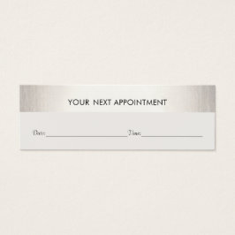 プロフェッショナルホワイトモダンシルバーアポイントメント