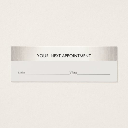 プロフェッショナルホワイトモダンシルバーアポイントメント (正面)