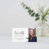 プロフェッショナルホワイトレッツトークエステート実在 名刺 (スタンド正面)