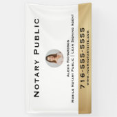 プロフェッショナルホワイト公証人ラウンドフォトマーケティング 横断幕 (縦)