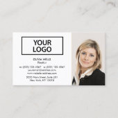 プロフェッショナルホワイト写真の追加 名刺 (正面)