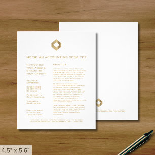 プロフェッショナルホワイト金ゴールドロゴ チラシ