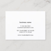 プロフェッショナルホワイト金ゴールド回路基板コンサルタント 名刺 (裏面)