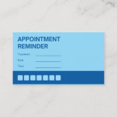 プロフェッショナルホワイト&ブルーメディカルアポイントメント 名刺 (裏面)