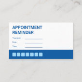 プロフェッショナルホワイト&ブルーメディカルアポイントメント 名刺 (裏面)